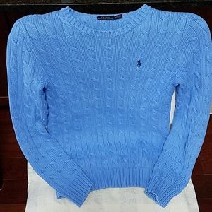 Womens Polo Ralph Lauren Cable Knit Cotton Sweate